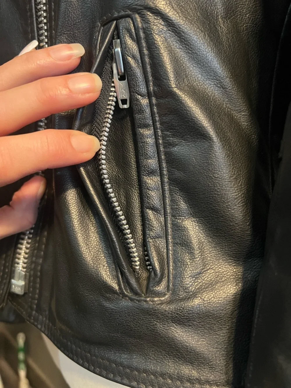 Bristol Golden Crown Black Leather Fringe Western/Biker Jacket. Size M. EUC - Picture 9 of 16